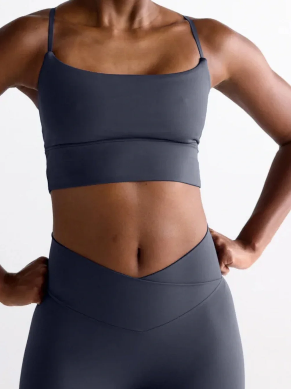 ADANOLA Ultimate Wrap Leggings In Midnight Blue - Picture 4 of 15